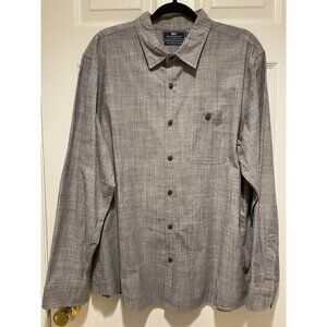 Vineyard Vines Gray Men's Button-Down Long Sleeve Slim Longshore Shirt Size XL